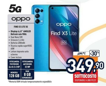 Unieuro Oppo Find X3 Lite 5G offerta