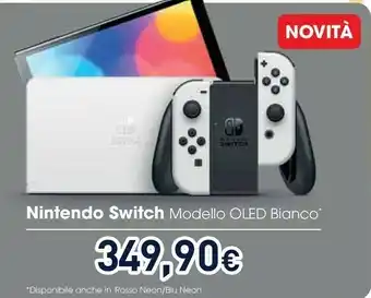 Unieuro Nintendo Switch Modello Oled Bianco offerta