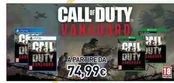 Unieuro Sony Call Of Duty: Vanguard Basic Multilingua PlayStation 4 offerta
