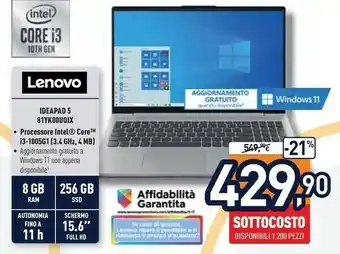 Unieuro Lenovo Ideapad 5 81YK00UQIX offerta