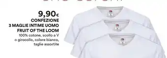 Coop Fruit of the loom 3 Maglie Intime Uomo offerta