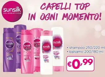 Acqua & Sapone Sunsilk Shampoo 250 / 220 Ml / Balsamo 200 / 180 Ml offerta