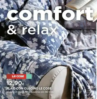 Coop Le Cose Plaid Con Cuscino offerta
