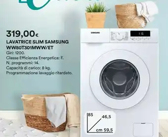 Coop Samsung Lavatrice Slim Ww8ot301mww/et offerta