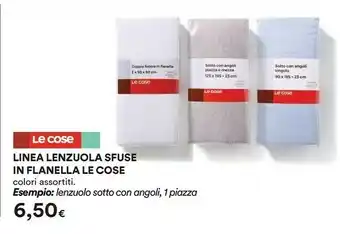 Coop Linea Lenzuola Sfuse In Flanella Le Cose offerta
