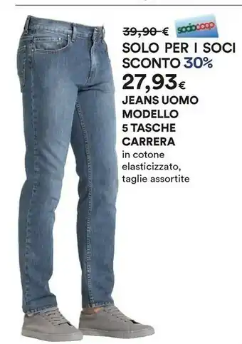 Ipercoop Carrera Jeans Uomo Modello 5 Tasche offerta