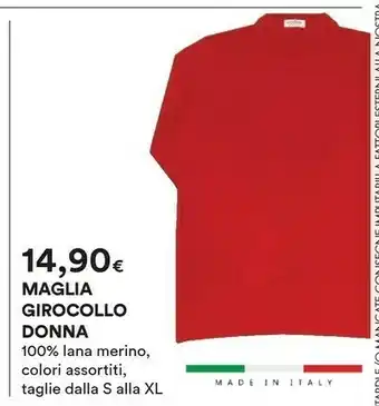 Ipercoop Maglia Girocollo Donna offerta