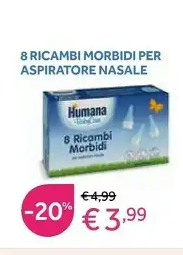 Prenatal Humana 8 Ricambi Morbidi Per Aspiratore Nasale offerta