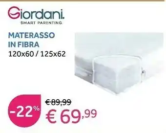 Prenatal Giordani Materasso In Fibra offerta