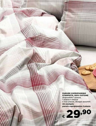 Coop Parure Compiumino Stampato 100% Cotone offerta