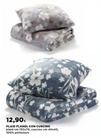 Coop Plaid Flanel Con Cuscino offerta