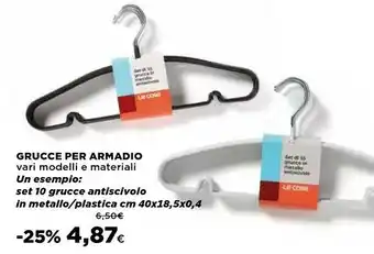 Coop Le Cose Grucce Per Armadio offerta