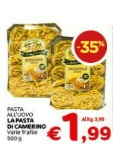 La pasta di camerino Pasta All'uovo