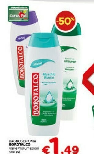 Crai Borotalco Bagnoschiuma Muschio Bianco offerta