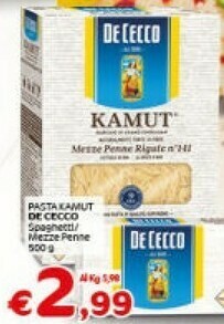 Crai De Cecco Penne Rigate N°41 500 G(ml) offerta