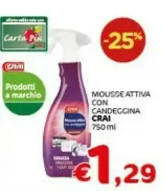 Crai Mousse Attiva Con Candeggina offerta