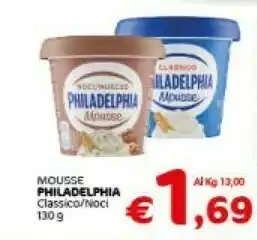 Crai Mondelez Philadelphia Sensations Mousse Classico 130 G(ml) offerta
