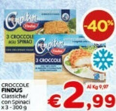 Crai Findus Croccole Classiche / Con Spinaci offerta