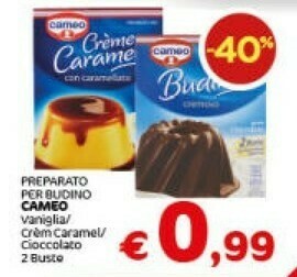 Crai Cameo Preparato Per Budino Dessert Gusto Cioccolato offerta