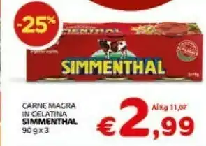 Crai Simmenthal Carne Macra In Gelatina offerta
