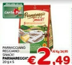 Crai Parmareggio 5 Snack Di Parmigiano Reggiano 100 G(ml) offerta