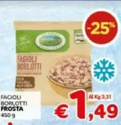 Crai La Valle degli Orti Fagioli Borlotti 450 G offerta
