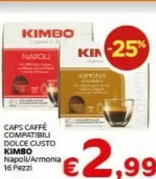 Crai Kimbo Caps Caffe Compatibili Dolce Gusto Napoli offerta