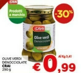 Crai Crai - Olive Verdi Denocciolate 290 G offerta