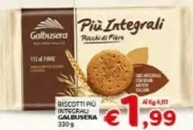 Crai Galbusera Biscotti Piu Integrali offerta