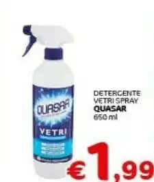 Crai Quasar Detergente Vetri Spray offerta