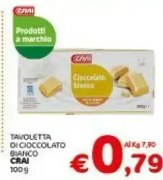 Crai Crai Tavoletta Di Cioccolato Bianco offerta