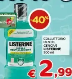 Crai Listerine Collutorio Denti E Gengive offerta