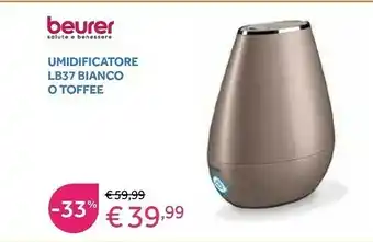 Prenatal Beurer Umidificatore LB37 Bianco offerta