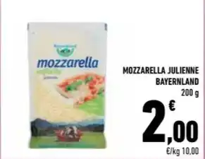 Conad MOZZARELLA JULIENNE BAYERNLAND offerta