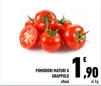 Conad POMODORI MATURI A GRAPPOLO sfusi offerta