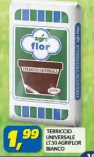 Risparmio Casa TERRICCIO UNIVERSALE LT.50 AGRIFLOR BIANCO offerta