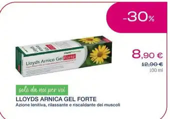 Lloyds Farmacia LLOYDS ARNICA GEL FORTE offerta