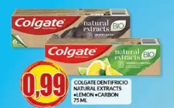 Risparmio Casa COLGATE DENTIFRICIO NATURAL EXTRACTS LEMON CARBON 75 ML offerta