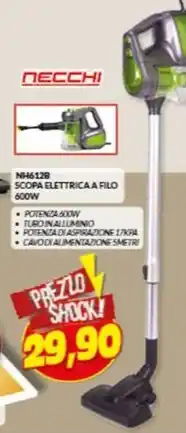 Risparmio Casa SCOPA ELETTRICA A FILO 600W offerta