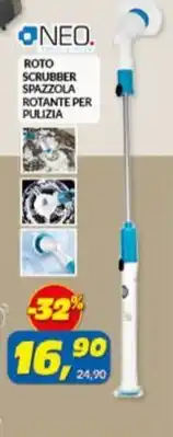 Risparmio Casa ONEO ROTO SCRUBBER SPAZZOLA ROTANTE PER PULIZIA offerta