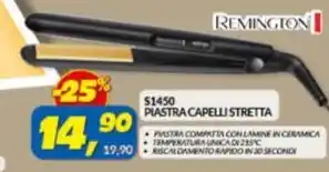 Risparmio Casa REMINGTON PIASTRA CAPELLI STRETTA offerta