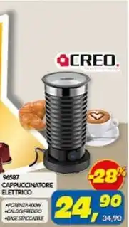 Risparmio Casa CREO. CAPPUCCINATORE ELETTRICO offerta