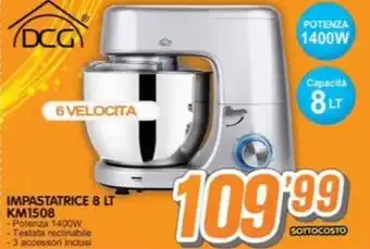 Golino Service DCG IMPASTATRICE 8 LT KM1508 offerta
