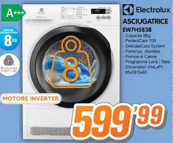 Golino Service Electrolux ASCIUGATRICE EW7H583B offerta