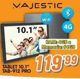 MAJESTIC TABLET 10.1" TAB-912 PRO
