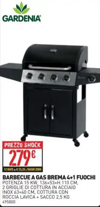 Ottimax GARDENIA BARBECUE A GAS BREMA 4+1 FUOCHI offerta