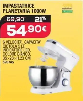 IMPASTATRICE PLANETARIA 1000W