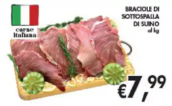 BRACIOLE DI SOTTOSPALLA DI SUINO