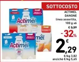 Spazio Conad ACTIMEL DANONE linea assortita offerta