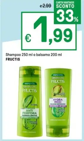 Iper La Grande Shampoo 250 ml o balsamo 200 ml FRUCTIS offerta